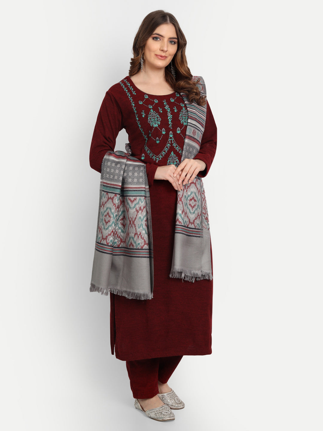 HFDJ-04 MAROON/LIGHT GREY