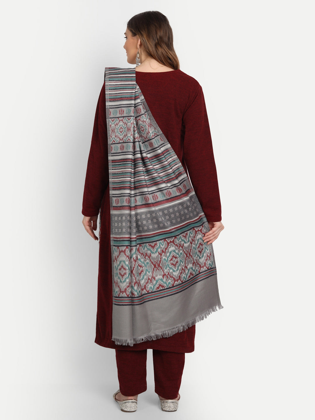 HFDJ-04 MAROON/LIGHT GREY